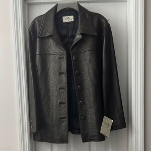 NWT-Scully Brown Leather Jacket